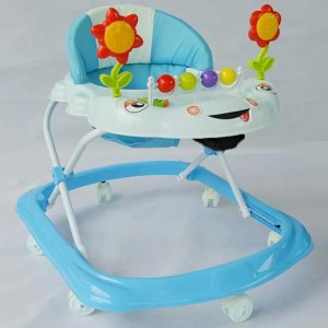 Baby walker, anti-O-leg, anti-rollover stroller, baby can ride on the walker square plate walker