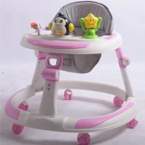 婴儿学步车多种功能防O型腿防侧翻可折叠6-18个月宝宝学步车