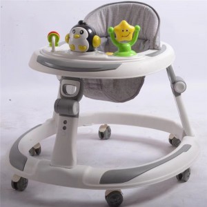 婴儿学步车多种功能防O型腿防侧翻可折叠6-18个月宝宝学步车