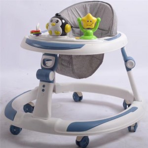 婴儿学步车多种功能防O型腿防侧翻可折叠6-18个月宝宝学步车