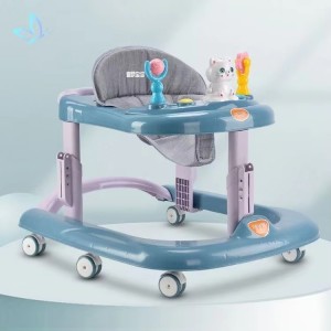 带音乐婴儿学步车新款6合1婴儿学步车流行婴儿学步车方盘学步车
