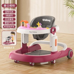 婴儿学步车防o型腿6-18个月宝宝儿童防侧翻音乐多种功能助步车