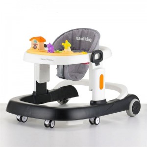 婴儿学步车防o型腿6-18个月宝宝儿童防侧翻音乐多种功能助步车