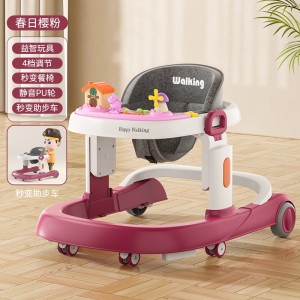 婴儿学步车防o型腿6-18个月宝宝儿童防侧翻音乐多种功能助步车