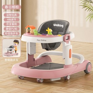 婴儿学步车防o型腿6-18个月宝宝儿童防侧翻音乐多种功能助步车