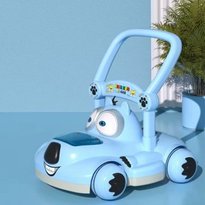 婴儿学步车3合1音乐卡通步行椅玩具音乐儿童学步车带轮子和座椅
