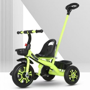 儿童三轮车1-3-2-6岁大号宝宝遛娃婴儿脚踏自行车手推车推把三轮车