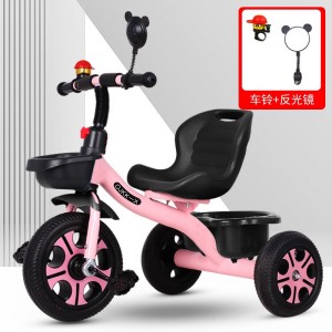 儿童三轮车1-3-2-6岁大号宝宝遛娃婴儿脚踏自行车手推车推把三轮车