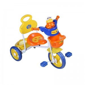 卡通风格彩色儿童自行车塑料儿童婴儿三轮车塑料三轮车