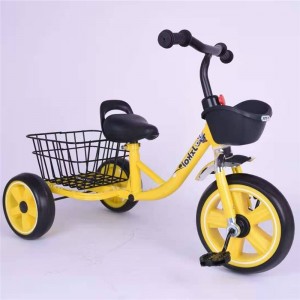 新款儿童三轮车小孩3-6岁童车可坐脚踏车幼儿园自行车带斗三轮车