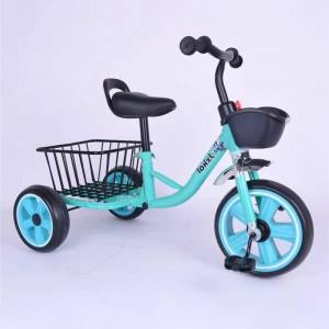 新款儿童三轮车小孩3-6岁童车可坐脚踏车幼儿园自行车带斗三轮车