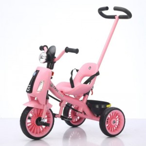 Children&#039;s tricycle music light 1-6 year old bicycle hand push tricycle pedal bike children&#039;s stroller