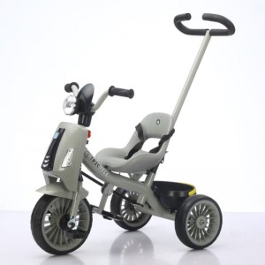 Children&#039;s tricycle music light 1-6 year old bicycle hand push tricycle pedal bike children&#039;s stroller