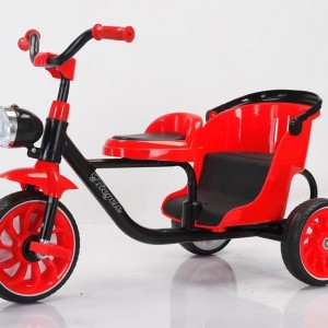 儿童双座三轮车脚踏车1-6岁小孩自行车 婴儿宝宝三轮童车骑行车