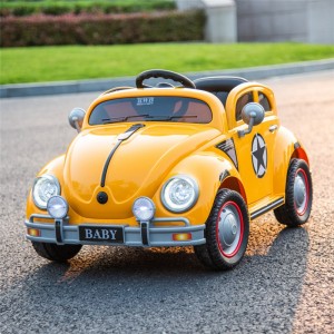 Children&#039;s retro electric four-wheeler car, remote control for toddlers, 1-3 year old, 4-wheel toy car, can be charged and seated