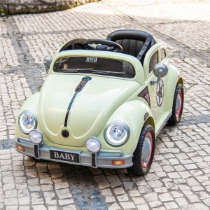 Children&#039;s retro electric four-wheeler car, remote control for toddlers, 1-3 year old, 4-wheel toy car, can be charged and seated