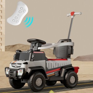 儿童电动汽车四轮遥控玩具车可坐人男女小孩宝宝推把童车