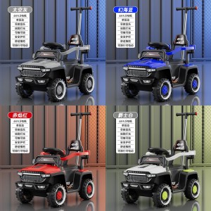 儿童电动车带护栏可推车两用四轮充电多种功能沙滩车可坐人玩具车