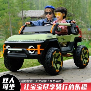 儿童越野车大款双座四轮汽车1-8岁男女小孩玩具遥控四驱电动汽车