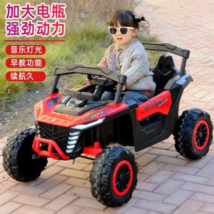 儿童电动车可坐大人宝宝四轮车男女孩可遥控越野汽车双驱婴儿童车