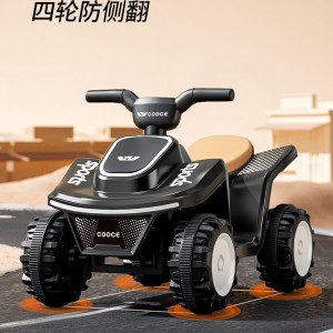 新款儿童电动沙滩车男女孩宝宝1-4岁灯光音乐可坐充电款出口