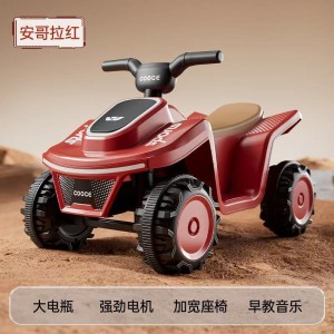 新款儿童电动沙滩车男女孩宝宝1-4岁灯光音乐可坐充电款出口