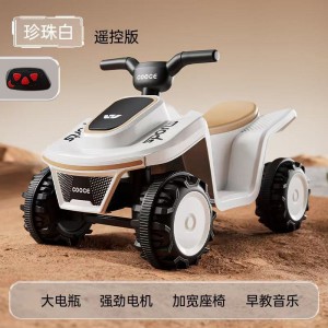 新款儿童电动沙滩车男女孩宝宝1-4岁灯光音乐可坐充电款出口