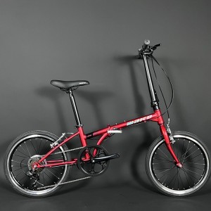 20寸7速变速器自行车 便携可折叠自行车 成人学生骑行自行车