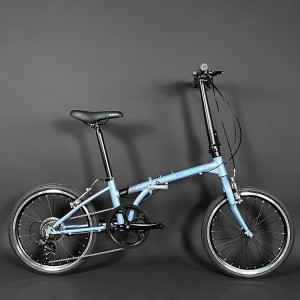 20寸7速变速器自行车 便携可折叠自行车 成人学生骑行自行车