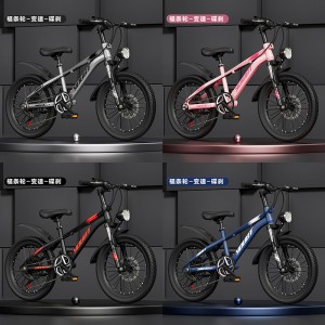 轻便儿童自行车6-12-15岁男孩小学生中大童20寸变速山地减震单车