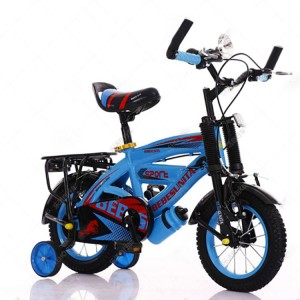 儿童脚踏自行车bike 铁轮 豪华版 带喇叭 减震 水壶 后座 儿童自行车