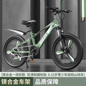 镁合金儿童自行车青少年男孩学生女单车7-15岁大童变速山地车