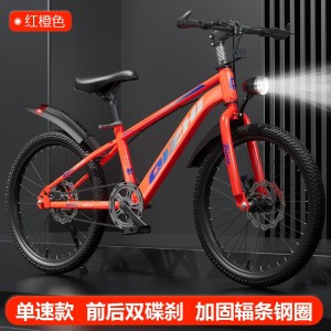 新款中大童山地自行车6-12岁中小学生单速变速碟刹20寸22男女单车