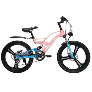 儿童镁合金山地自行车8-10-12岁男女孩双减震变速车