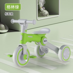 儿童三轮车1-3-6岁平衡车脚踏车可推小孩轻便可折叠滑步车