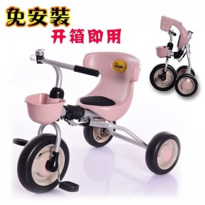 免安装可折叠儿童三轮脚踏车-3岁宝宝自行车童车折叠三轮车