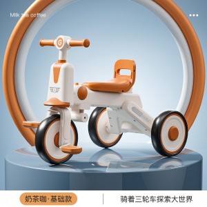 儿童脚踏车幼儿宝宝小车可推自行单人三轮车踩踏车幼教童车玩具车