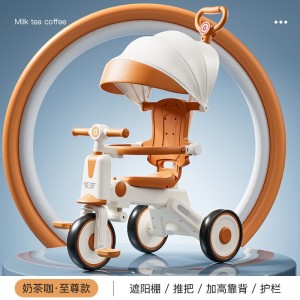 儿童脚踏车幼儿宝宝小车可推自行单人三轮车踩踏车幼教童车玩具车