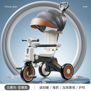 儿童脚踏车幼儿宝宝小车可推自行单人三轮车踩踏车幼教童车玩具车