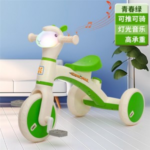 children&#039;s tricycle, baby pedal bike, sliding toy car for boys and girls, alpaca, anti-rollover bicycle