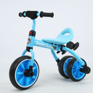 厂价直供新款多种功能儿童三轮车二合一宝宝三轮车可折叠