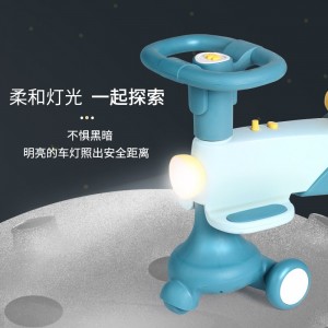 Children&#039;s scooter, anti-rollover, baby skating roller, universal wheel, 3-6 year old, Niu Niu swing car, toy car