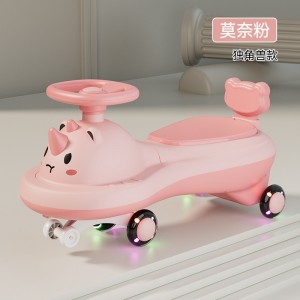 Children&#039;s scooter, anti-rollover, adults can sit on a skate scooter with music, push the baby on a universal wheel