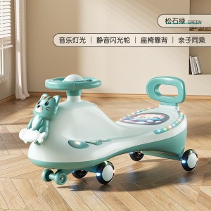 儿童扭扭车1-3-8岁加厚溜溜车摇摆车溜溜车宝宝滑板靠背摇摆车