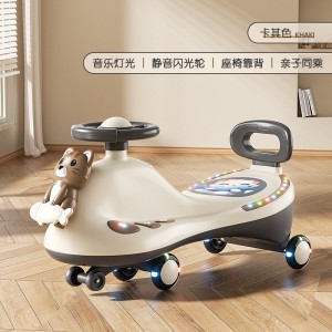 儿童扭扭车1-3-8岁加厚溜溜车摇摆车溜溜车宝宝滑板靠背摇摆车