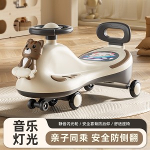 儿童扭扭车1-3-8岁加厚溜溜车摇摆车溜溜车宝宝滑板靠背摇摆车