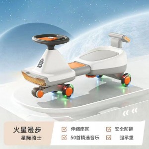 儿童扭扭车儿童3到6岁扭扭车可坐可玩带音乐可伸缩靠背摇摆车