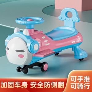 儿童扭扭车男宝宝女溜溜车1一3岁大人可坐防侧翻摇摇摆玩具妞妞车