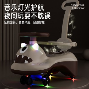 Children&#039;s scooter 1 to 3 year old boys and girls slide and swing, adults can sit and prevent rollover, toys, girls, and girls shake the car