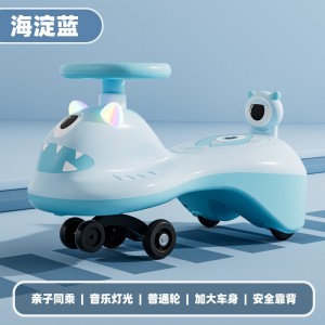 Children&#039;s scooter 1 to 3 year old boys and girls slide and swing, adults can sit and prevent rollover, toys, girls, and girls shake the car